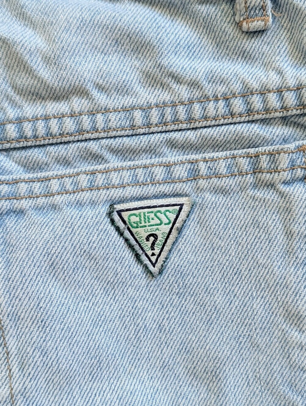GUESS by Georges Marciano Girls Light Wash Blue Vintage 90s Denim Jeans Size 12 - Picture 6 of 12